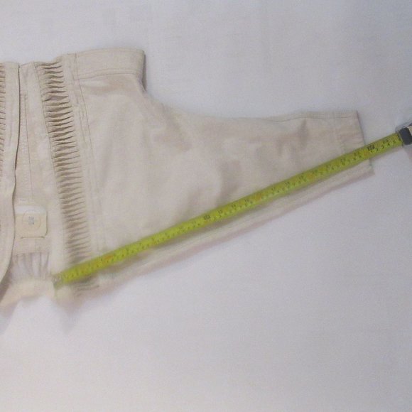 HEI HEI Anthropologie Cotton Linen Dolman Crop Ladder Jacket Top size XS/S - Picture 8 of 11